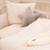 Parure housse de couette + taie d'oreiller en coton bio frosty almond Beige amande 2 - vertbaudet enfant 
