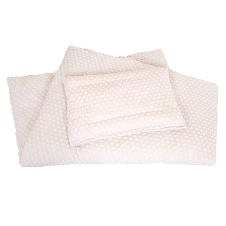 Parure housse de couette + taie d'oreiller en coton bio frosty almond Beige amande 5 - vertbaudet enfant 