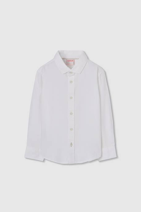 Chemise oxford garçon Blanc 1 - vertbaudet enfant 