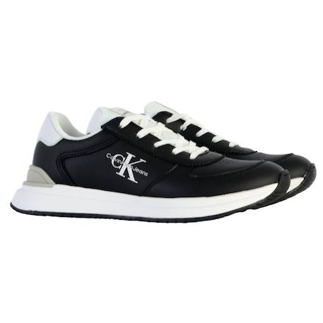 Baskets basses  à lacets Blanc noir+Noir blanc+Noir gris blanc 8 - vertbaudet enfant 