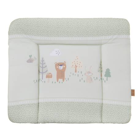 Matelas à langer imprimé Blanc - Étoiles LITTLE STARS+Blanc - Étoiles STERNENZAUBER+Blanc - gris / lapin miffy+Gris / pois+Vert pastel - woodland buddies 16 - vertbaudet enfant 
