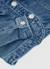 Veste en jean fille  délavée avec petits noeuds Bleu 4 - vertbaudet enfant 