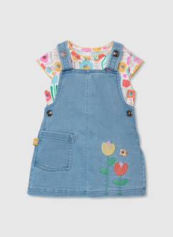 -Robe en denim bébé