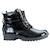 Bottines en cuir  vernis  à lacets Noir 3 - vertbaudet enfant 