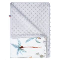 Linge de maison et décoration-Linge de lit bébé-Couverture légère en minky safari