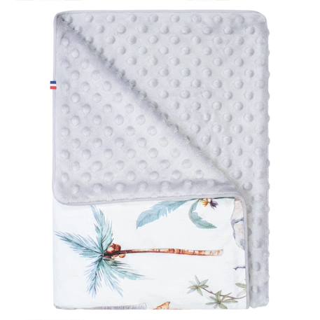 Couverture légère en minky safari Safari, vert, gris, blanc+Safari, vert, gris, blanc 7 - vertbaudet enfant 