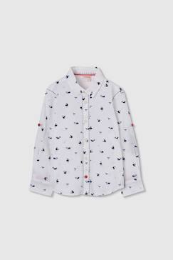 Chemise enfant popeline imprimée  - vertbaudet enfant