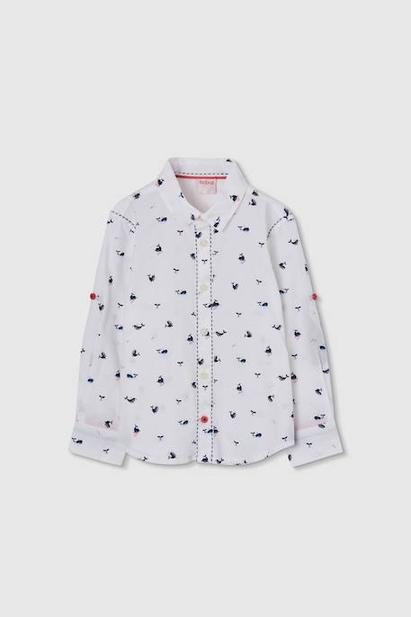 Garçon-Chemise-Chemise enfant popeline imprimée