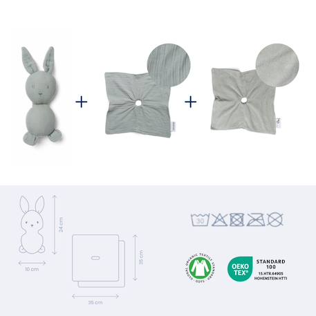 Doudou bébé you&me Vert 3 - vertbaudet enfant 