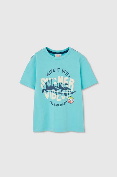 Ensemble t-shirt et bermuda coton Vert 3 - vertbaudet enfant 