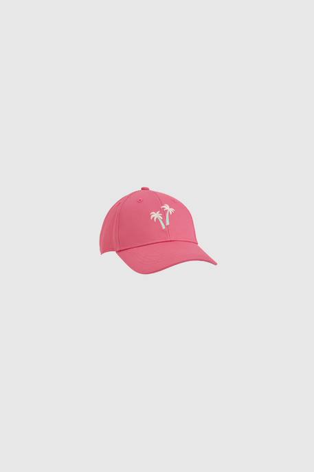 Casquette en coton  avec motifs de palmiers Rose 3 - vertbaudet enfant 