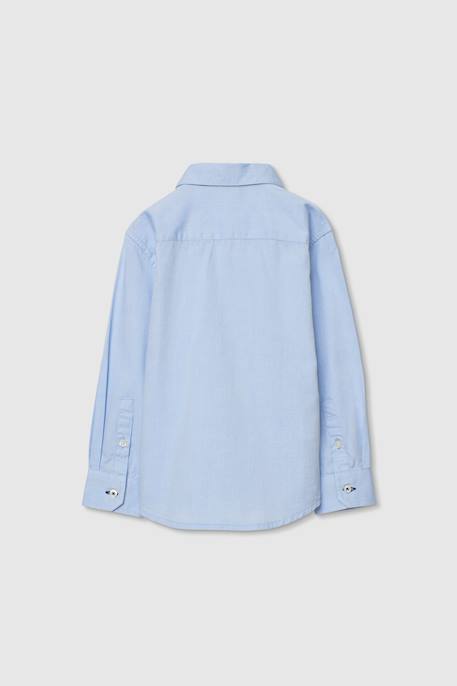 Chemise oxford enfant coton Bleu 2 - vertbaudet enfant 
