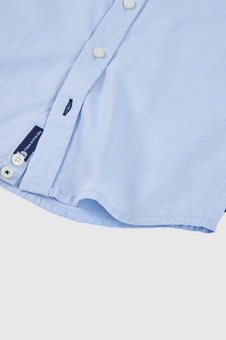 Chemise oxford enfant coton Bleu 3 - vertbaudet enfant 