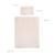 Parure housse de couette + taie d'oreiller en coton bio frosty almond Beige amande 4 - vertbaudet enfant 