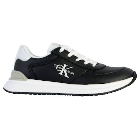 Baskets basses  à lacets Blanc noir+Noir blanc+Noir gris blanc 6 - vertbaudet enfant 