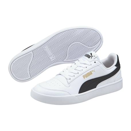 Baskets basses à scratch Puma blanc puma noir or 3 - vertbaudet enfant 