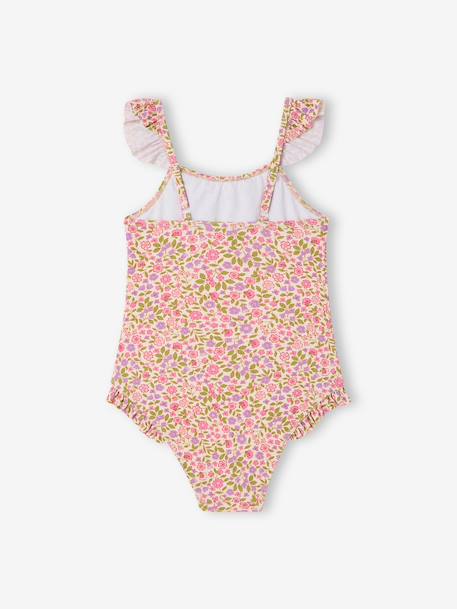 Maillot de bain 1 pièce fille rose pâle 2 - vertbaudet enfant 