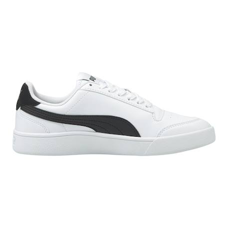 Baskets basses à scratch Puma blanc puma noir or 1 - vertbaudet enfant 