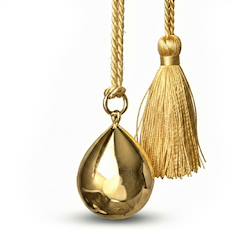 Vêtements de grossesse-Bola de grossesse collier goutte satin