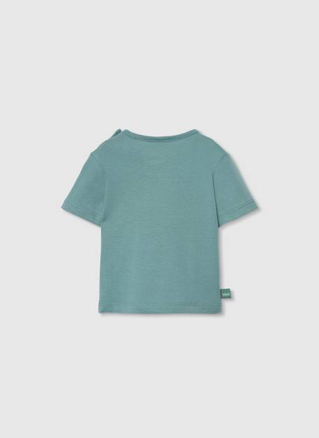 Ensemble bébé t-shirt et short en coton Vert 4 - vertbaudet enfant 