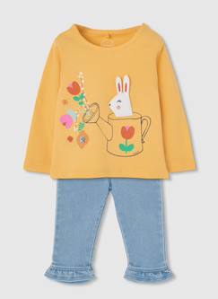 -Ensemble bébé t-shirt et pantalon coton