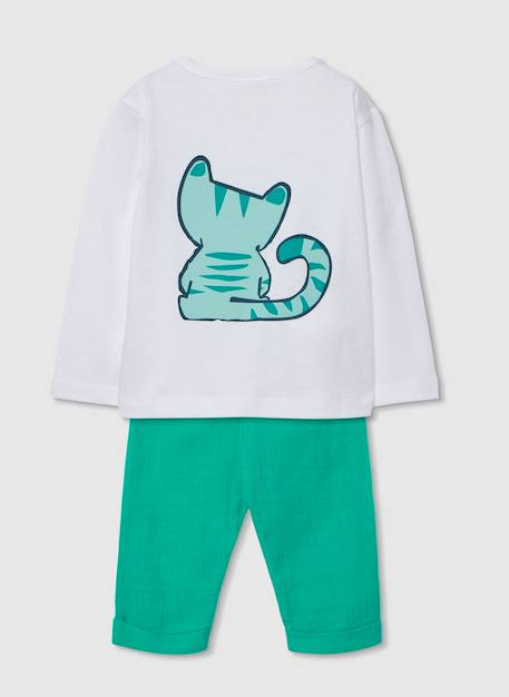 Ensemble bébé coton Blanc 2 - vertbaudet enfant 