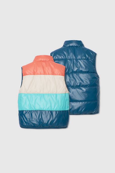 Gilet réversible enfant en tissu technique Vert 4 - vertbaudet enfant 