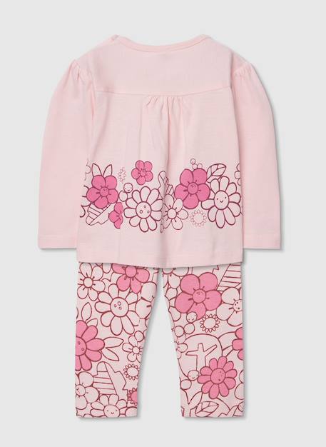 Ensemble bébé tricot coton Rose 2 - vertbaudet enfant 