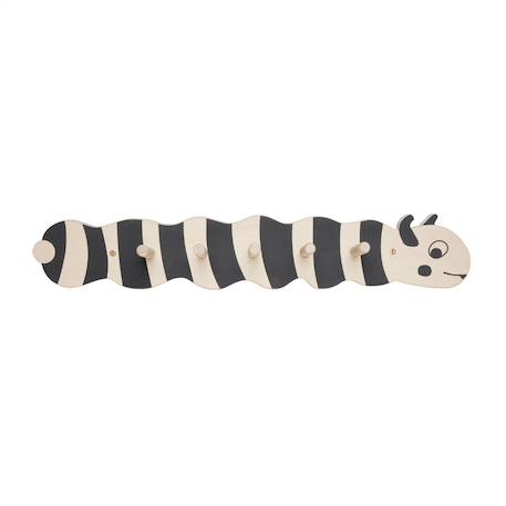 Porte-manteau en bois Noir et beige 1 - vertbaudet enfant 