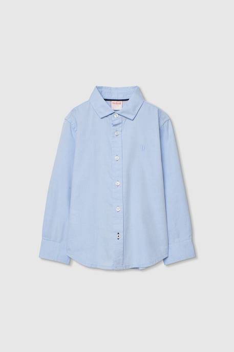 Chemise oxford enfant coton Bleu 1 - vertbaudet enfant 