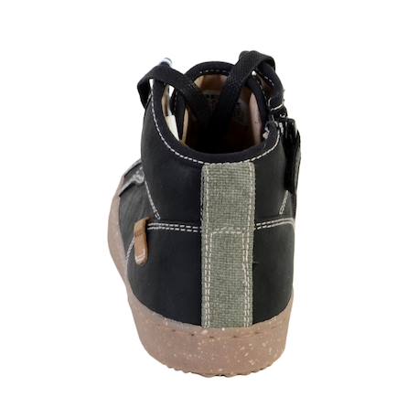 Baskets montantes à lacets Noir 3 - vertbaudet enfant 