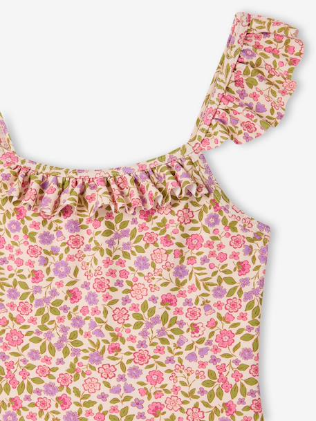 Maillot de bain 1 pièce fille rose pâle 3 - vertbaudet enfant 