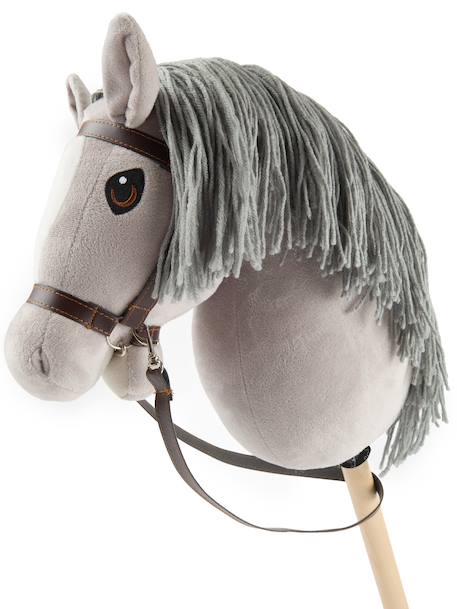 Hobby horse - Cheval bâton taille M Bai+Blanc+Créme+Gris+Noir+Pie noir 23 - vertbaudet enfant 