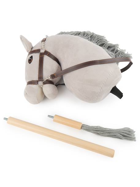 Hobby horse - Cheval bâton taille M Bai+Blanc+Créme+Gris+Noir+Pie noir 24 - vertbaudet enfant 