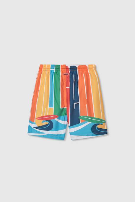 Maillot de bain enfant en tissu recyclé  avec imprimé Orange 2 - vertbaudet enfant 