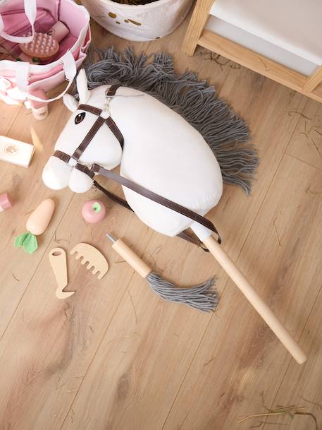 Hobby horse - Cheval bâton taille M Bai+Blanc+Créme+Gris+Noir+Pie noir 10 - vertbaudet enfant 