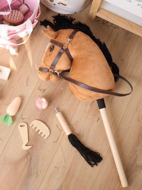 Hobby horse - cheval bâton taille S Bai+Blanc+Créme+Gris+Noir+Pie noir 4 - vertbaudet enfant 