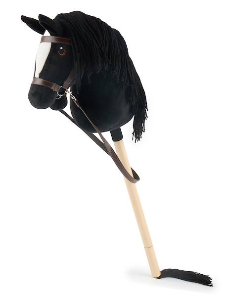 Hobby horse - cheval bâton taille S Bai+Blanc+Créme+Gris+Noir+Pie noir 25 - vertbaudet enfant 