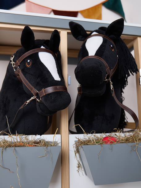 Hobby horse - cheval bâton taille S Bai+Blanc+Créme+Gris+Noir+Pie noir 26 - vertbaudet enfant 
