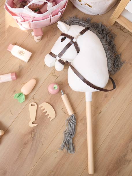Hobby horse - cheval bâton taille S Bai+Blanc+Créme+Gris+Noir+Pie noir 10 - vertbaudet enfant 