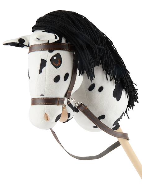 Hobby horse - cheval bâton taille S Bai+Blanc+Créme+Gris+Noir+Pie noir 35 - vertbaudet enfant 