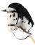 Hobby horse - cheval bâton taille S Bai+Blanc+Créme+Gris+Noir+Pie noir 35 - vertbaudet enfant 