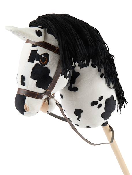 Hobby horse - Cheval bâton taille M Bai+Blanc+Créme+Gris+Noir+Pie noir 35 - vertbaudet enfant 