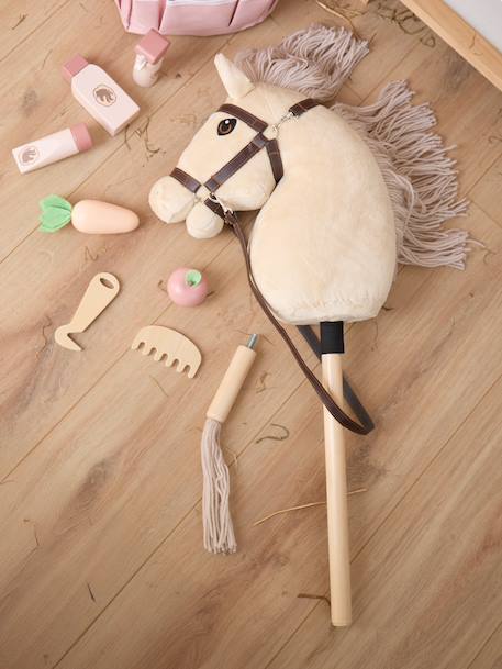 Hobby horse - cheval bâton taille S Bai+Blanc+Créme+Gris+Noir+Pie noir 16 - vertbaudet enfant 
