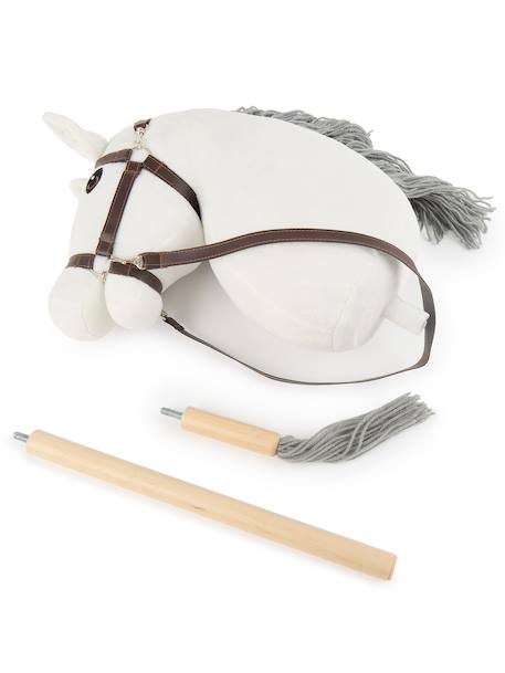 Hobby horse - Cheval bâton taille M Bai+Blanc+Créme+Gris+Noir+Pie noir 12 - vertbaudet enfant 