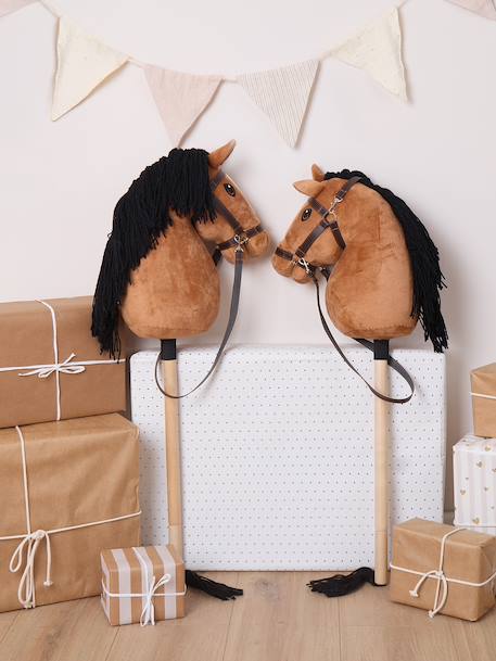 Hobby horse - Cheval bâton taille M Bai+Blanc+Créme+Gris+Noir+Pie noir 3 - vertbaudet enfant 