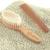 Brosse à cheveux bébé en hêtre rouge et soie de chèvre Beige 2 - vertbaudet enfant 