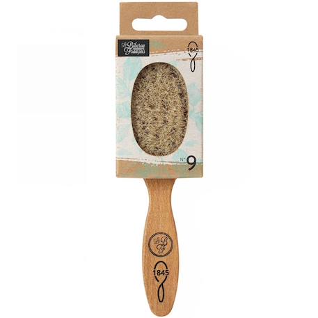 Brosse à cheveux bébé en hêtre rouge et soie de chèvre Beige 3 - vertbaudet enfant 