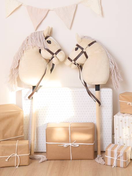 Hobby horse - Cheval bâton taille M Bai+Blanc+Créme+Gris+Noir+Pie noir 15 - vertbaudet enfant 