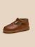 Salomés en cuir bébé Camel+Marine 2 - vertbaudet enfant 